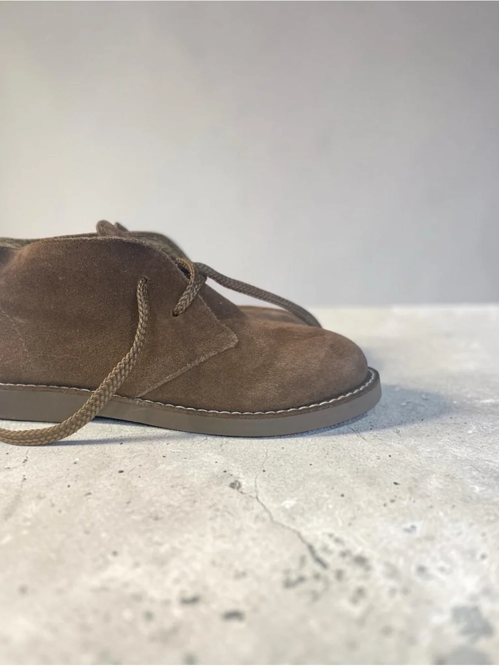 J.Crew Boys Suede Chukka Boot in Brown K4
